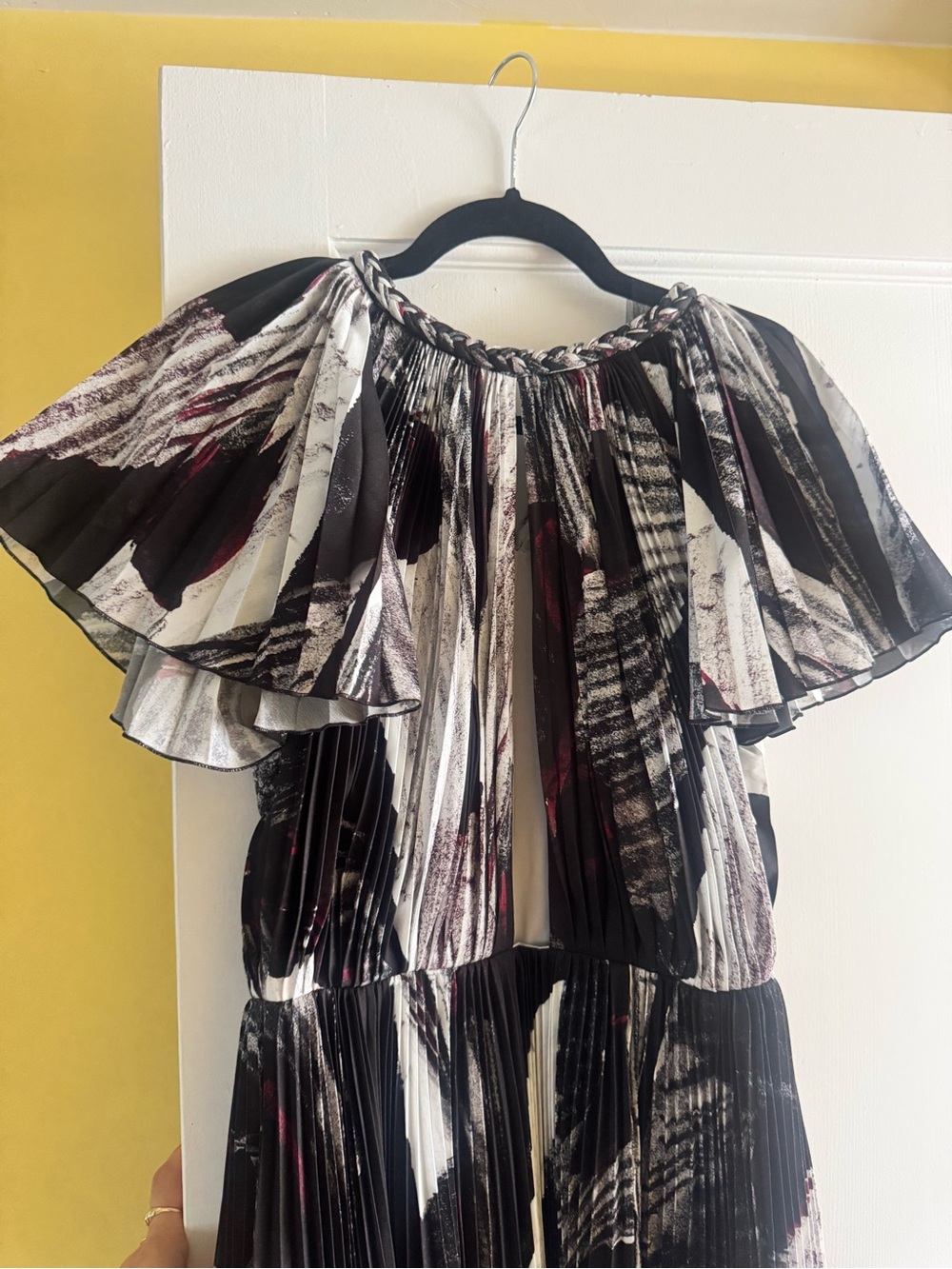 Altuzarra Caspia Abstract-pattern Print Black and White Maxi Dress - Picture 6 of 7